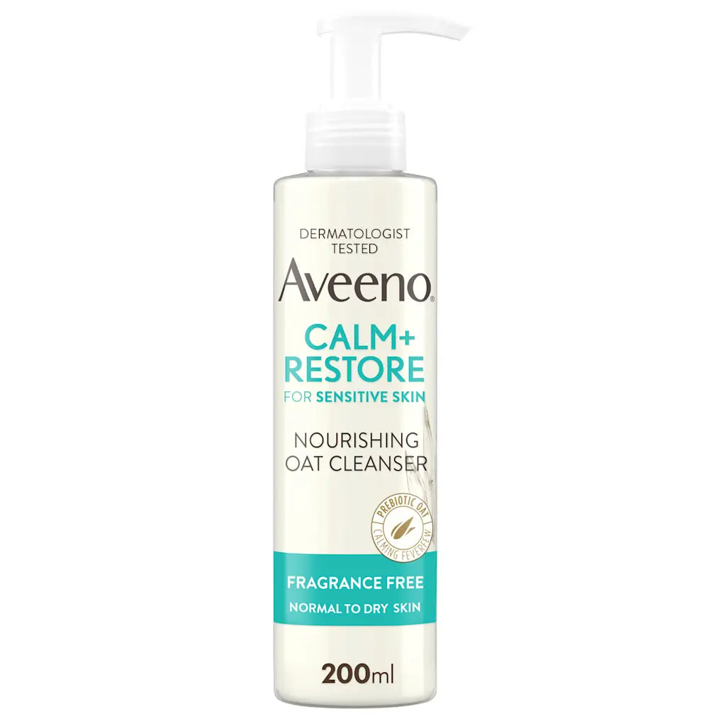AVEENO FACE CALM + RESTORE NOURISHING OAT CLEANSER 200ml Aveeno