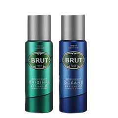 BRUT Original & Ocean Deodorant Spray - For Men 200 ml pack of  2 Brut