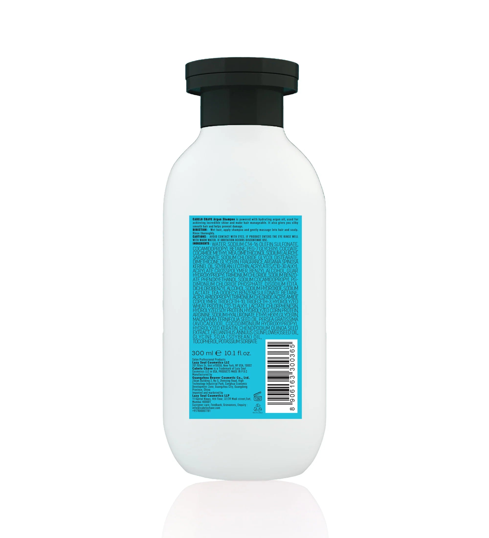 CABELO CHAVE PROFESSIONAL Argan Oil  Shampoo Dry Damage Hair 300 ml CABELO CHAVE PROFESSIONAL