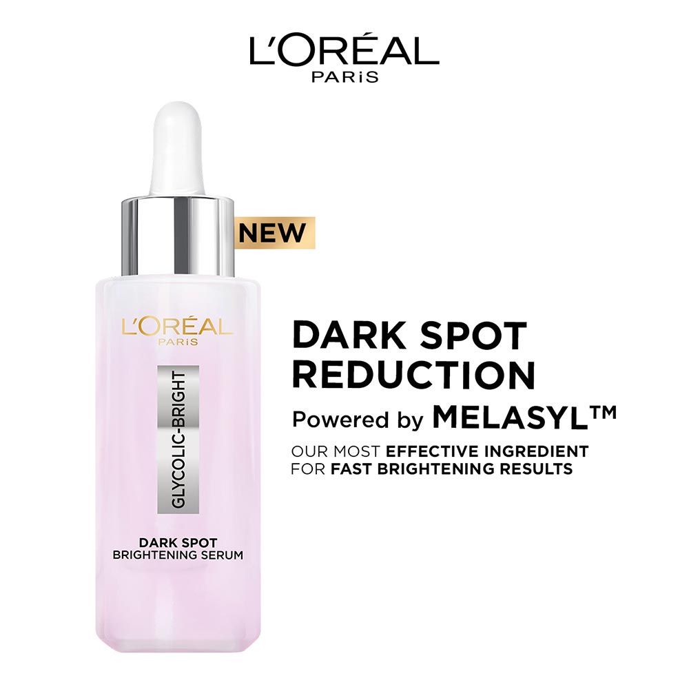 L'Oreal Paris Glycolic Bright 8% [Melasyl + Niacinamide] Face Serum for Brightening Dark Spots 15ml L'OREAL