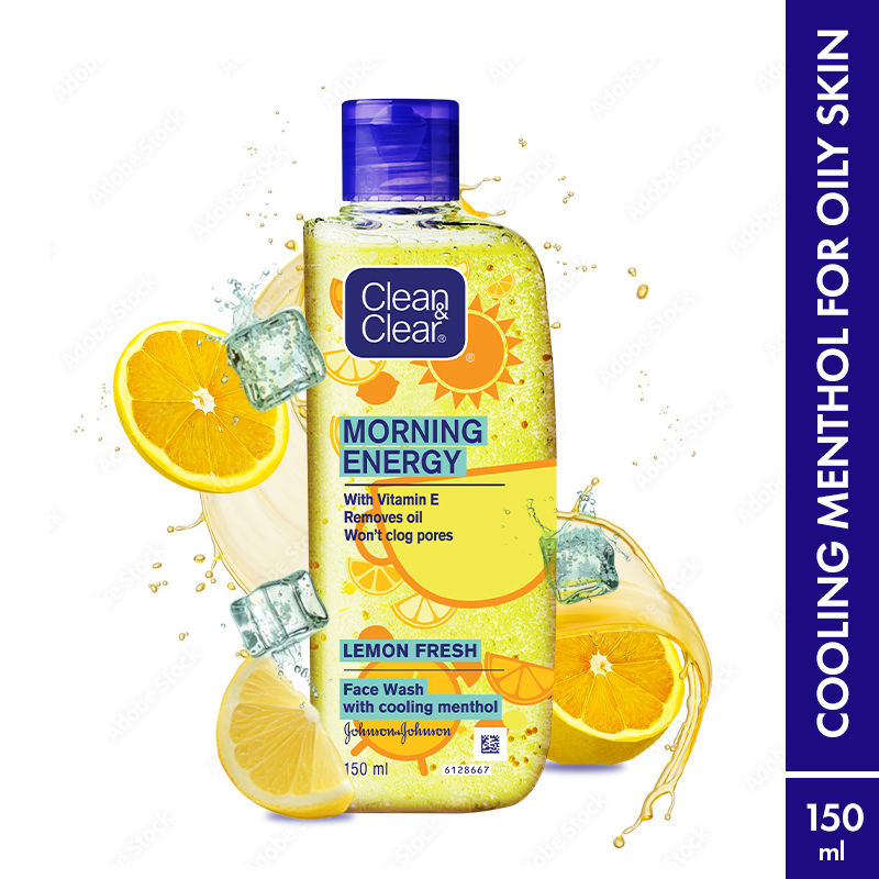 Clean & Clear Morning Energy Lemon Fresh Face Wash, 150 ml CLEAN & CLEAR