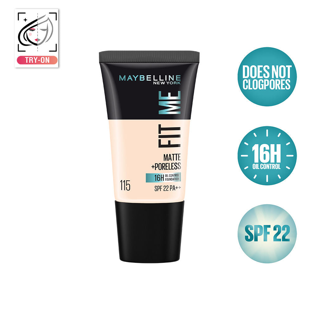 Maybelline New York Fit Me Matte + Poreless 16H Oil Control Foundation With SPF 22 Beauty Bumble