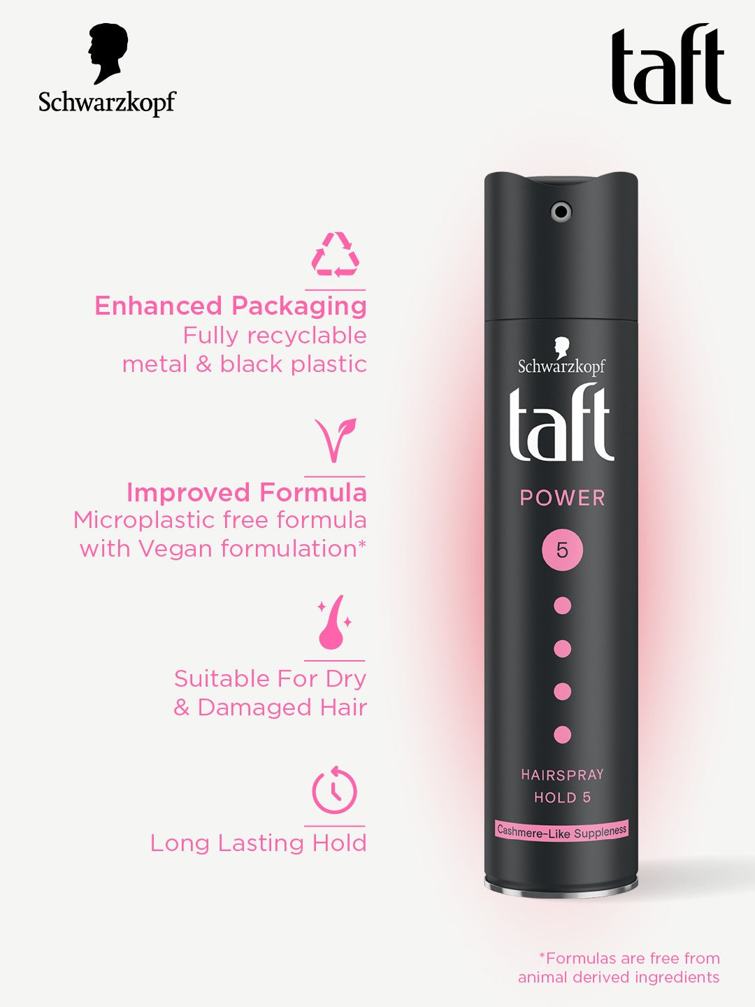 SCHWARZKOPF Taft POWER 5 Strong hold Hairspray  250 ML Schwarzkopf