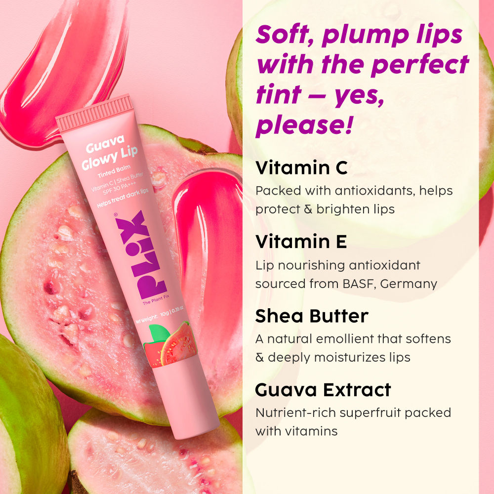 Plix Guava Glowy Lip Tinted Balm 10g PLIX