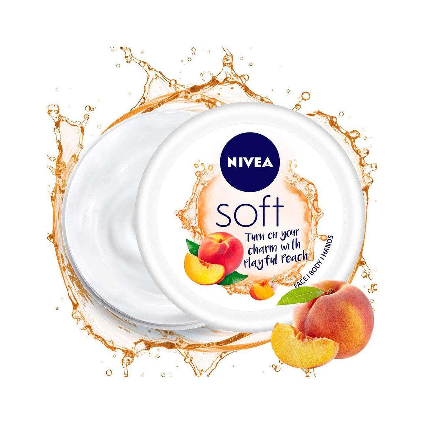 NIVEA SOFT LIGHT MOISTURIZER PLAYFUL PEACH 100ML NIVEA