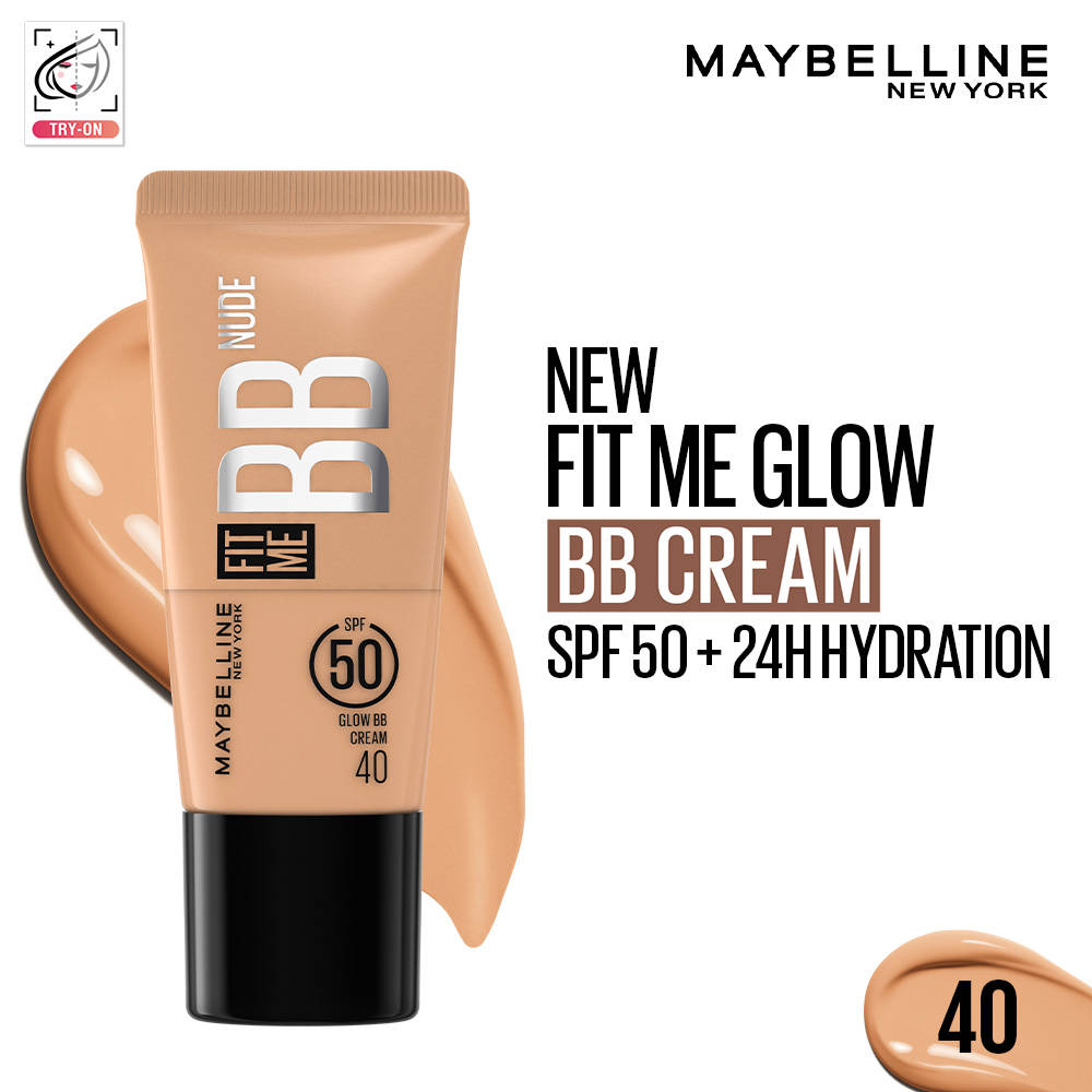 Maybelline New York Fit Me Glow BB Skin Tint, SPF 50, Niacinamide Beauty Bumble