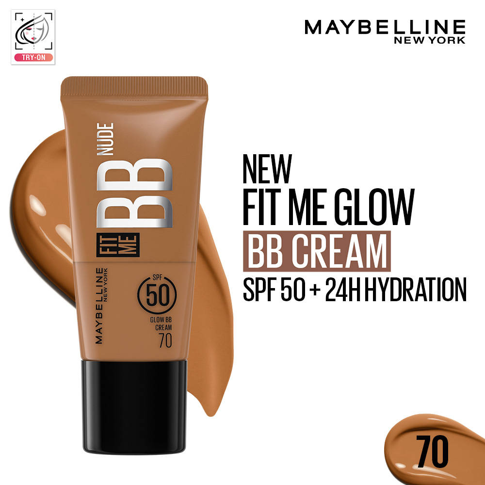 Maybelline New York Fit Me Glow BB Skin Tint, SPF 50, Niacinamide Beauty Bumble