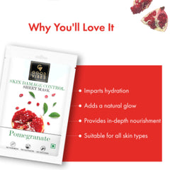 GOOD VIBES Skin Damage Control Sheet Mask Pomegranate 20 ML GOOD VIBES