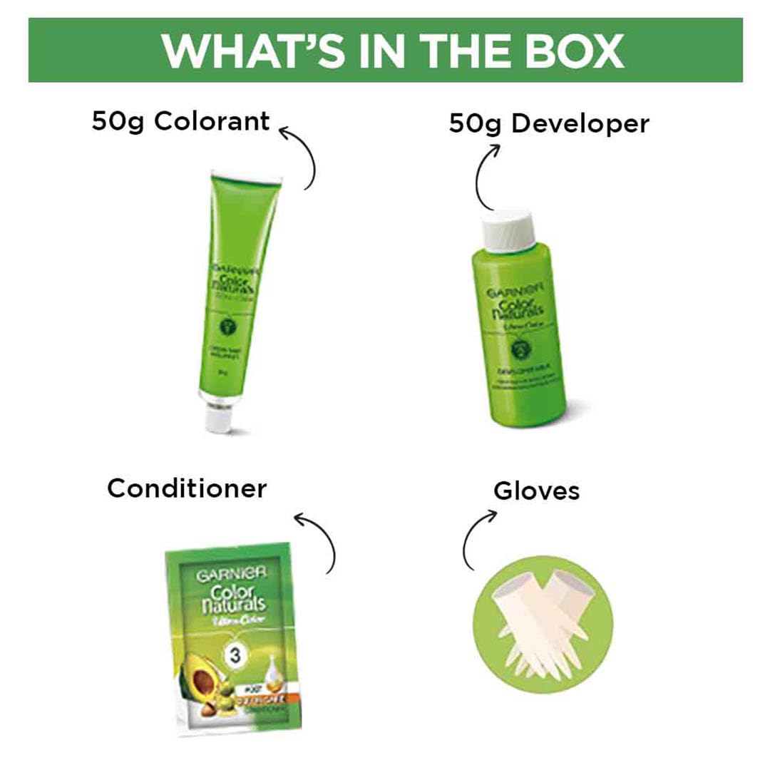 GARNIER Color Naturals With 3 Oils+ Fruit Serum 7.3 Golden Brown 55ml+50g Garnier