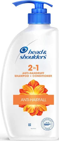 HEAD & SHOULDERS 2 in 1  Anti-Dandruff Shampoo + Conditioner Anti-Hairfall  650 ml Head & Shoulder