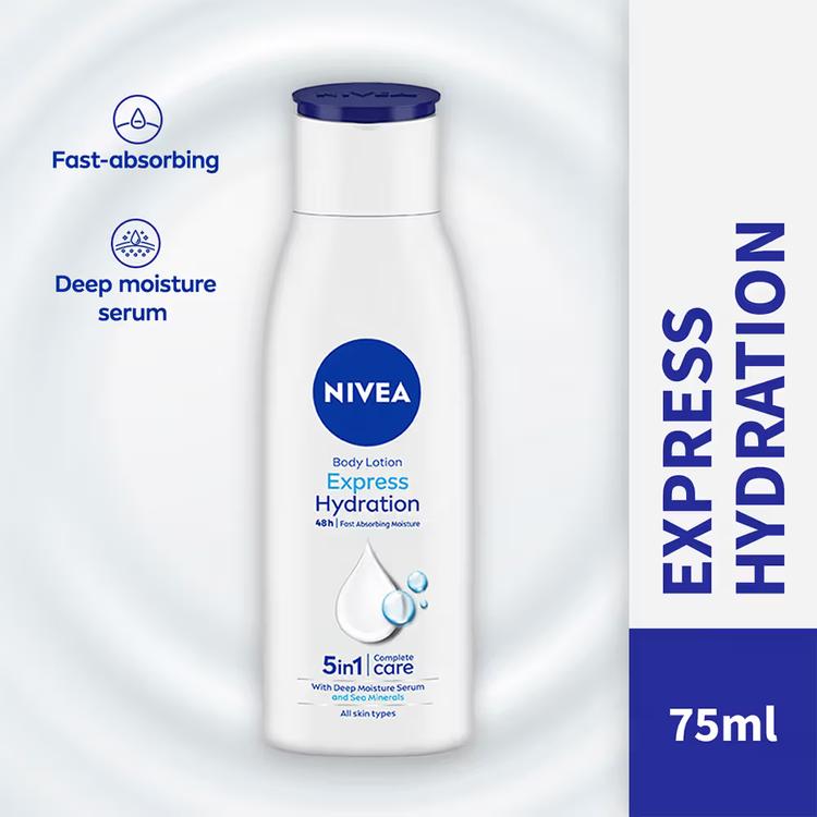 Nivea Express Hydration Body Lotion, 75Ml NIVEA