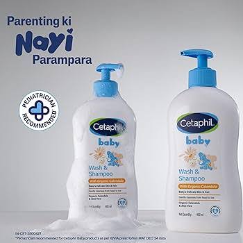 Cetaphil Baby Wash & Shampoo With Organic Calendula 400Ml Cetaphil