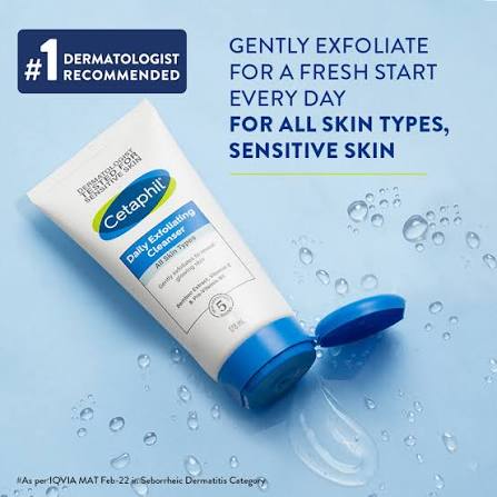 Cetaphil Face Wash Daily Exfoliating Cleanser Bamboo Extract 178Ml Cetaphil