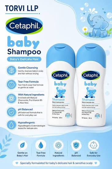 CETAPHIL Baby Shampoo Hypoallergenic All Hair Type 200ML Cetaphil