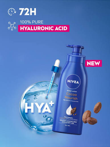 NIVEA Cocoa Nourish 600ml Body Lotion with Deep Moisture Serum 72 H Moisturization NIVEA