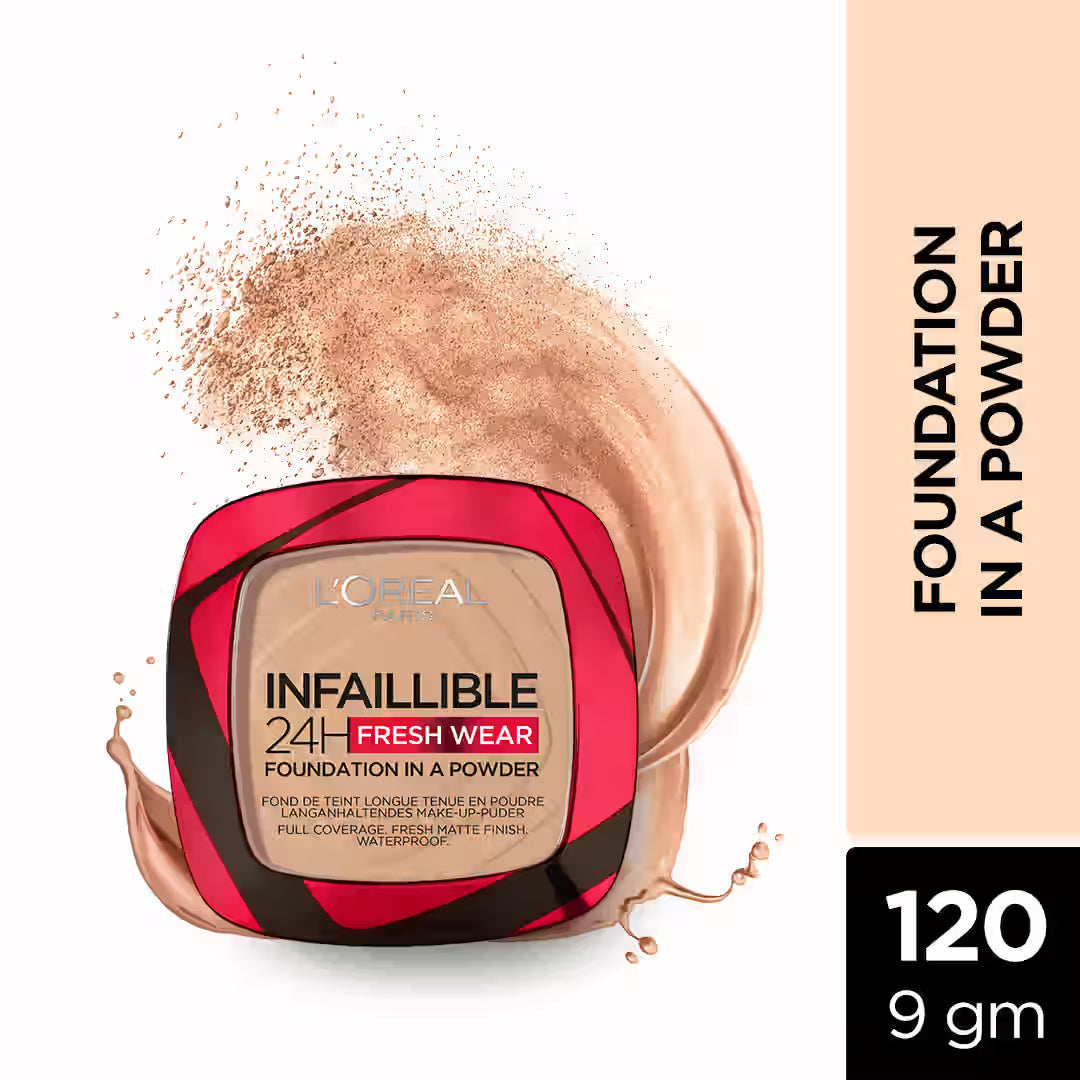 L'Oreal Paris Infallible 24H Fresh Wear Foundation in a Powder, Transferproof Beauty Bumble