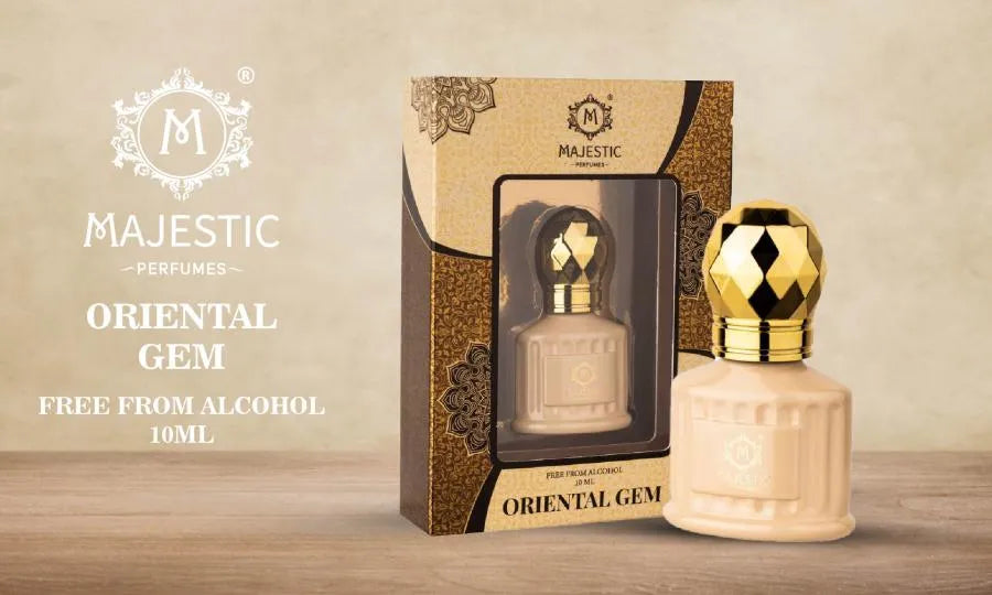 MAJESTIC PERFUMES | Free From Alcohol | Premium Attar | Long Lasting | Oriental Gem | 10ml Majestic Perfumes