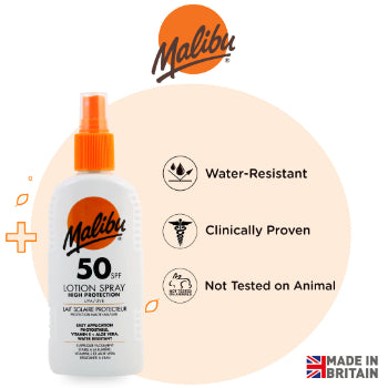 Malibu 50 SPF Lotion Spray 200ml Malibu