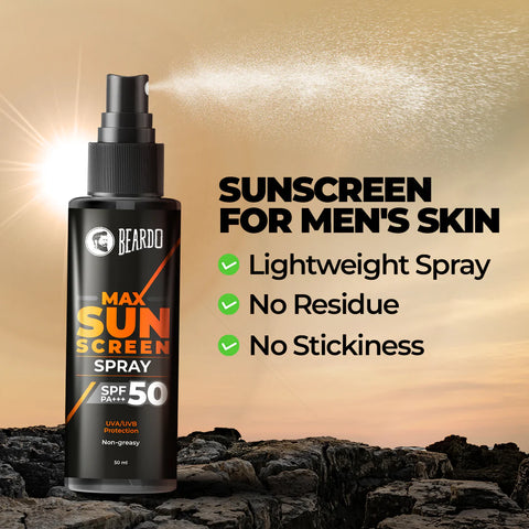 BEARDO  Max Sunscreen Spray SPF-50 -50ml Beardo
