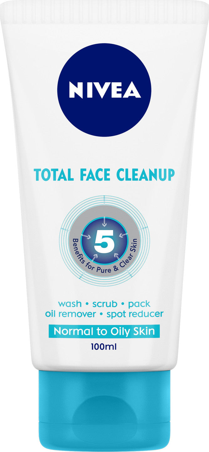 Nivea Face Wash TOTAL  Cleanup 100 Ml. NIVEA