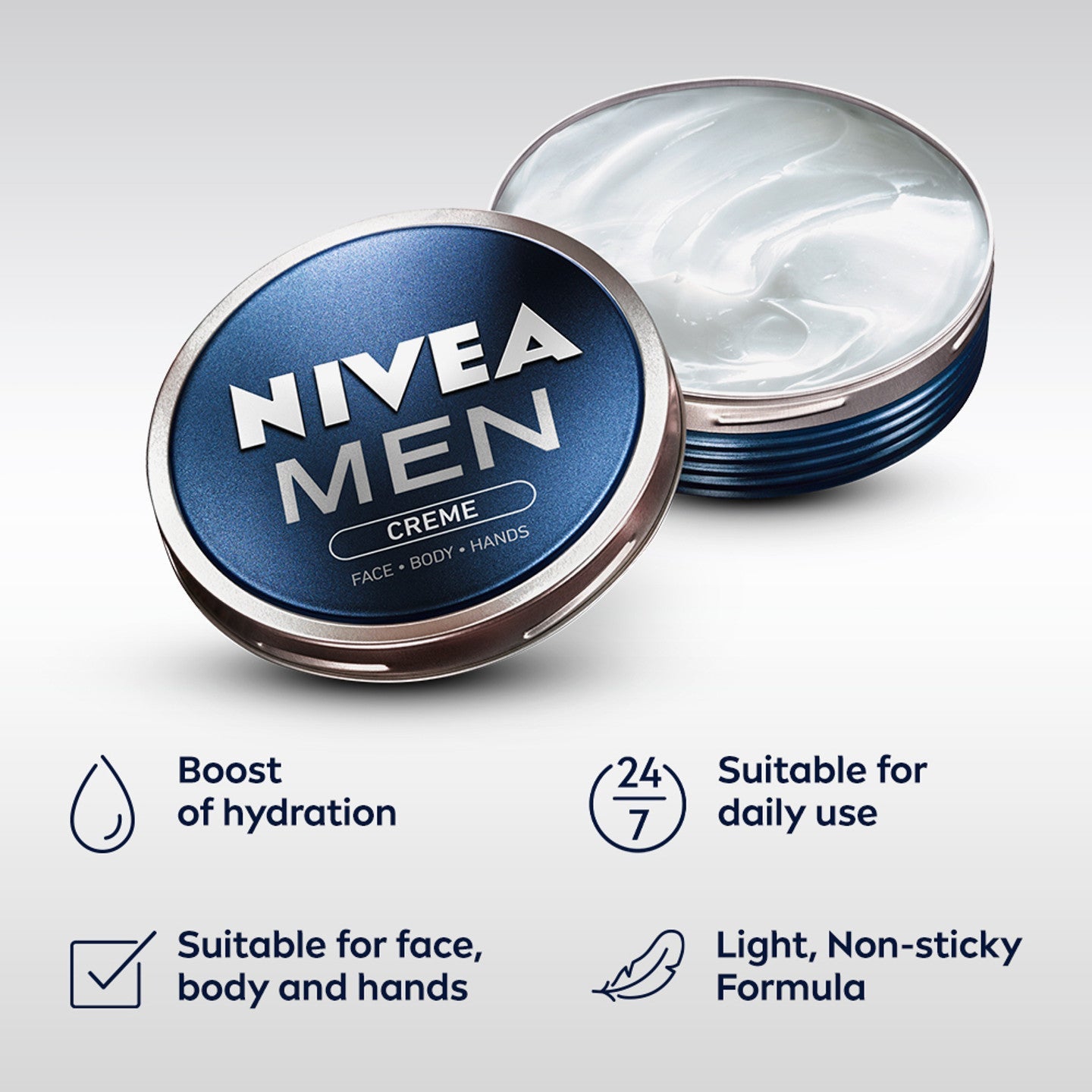 NIVEA MEN CREAM FACE &BODY -HANDS NIVEA