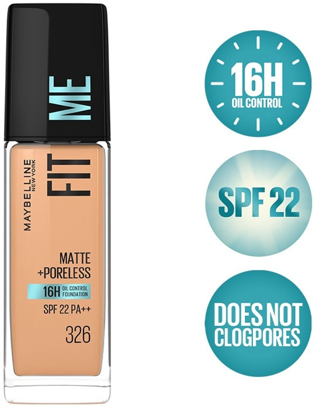 New York Fit Me Matte+Poreless Liquid Foundation Maybelline