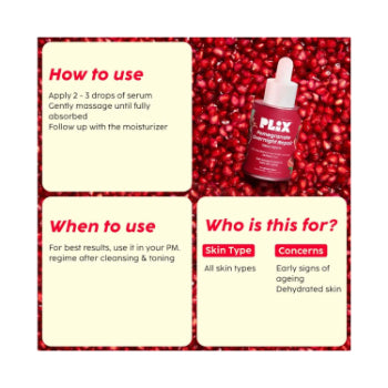 Plix Pomegranate Overnight Repair Dewy Serum 30ml Plix