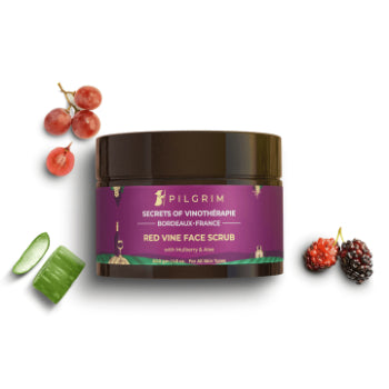 Pilgrim Red Vine Face Scrub With Mulberry & Aloe 50g Pilgrim