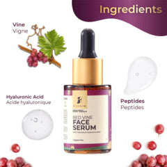 Pilgrim Red Vine Face Serum With Peptides & Hyaluronic Acid 30ml Pilgrim