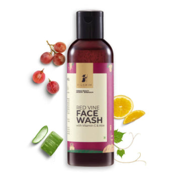 Pilgrim Red Vine Face Wash With Vitamin C & Aloe 100ml Pilgrim