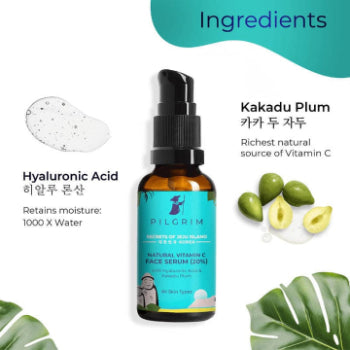 Pilgrim Natural Vitamin C Face Serum (20%) 30ml Pilgrim