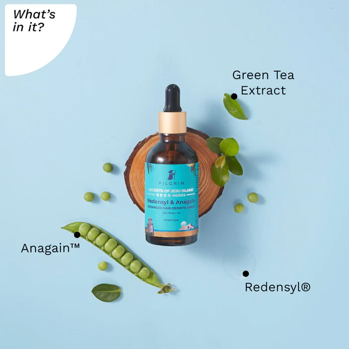 Pilgrim Redensyl & Anagain Hair Growth Serum With Green Tea 50ml Pilgrim