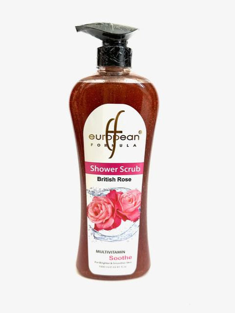 European Formula British Rose Shower Scrub 1000 Ml European Formula