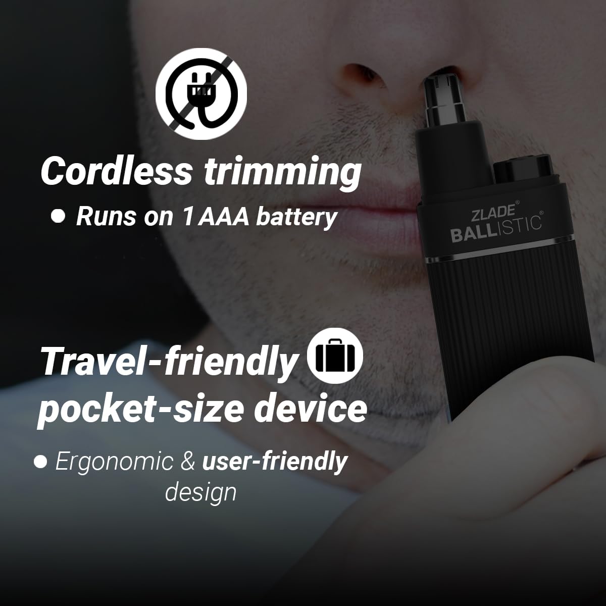 ZLADE Ballistic Nose & Ear Hair Trimmer ZLADE
