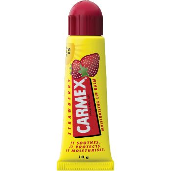 Carmex Moisturising Strawberry Lip Balm with SPF 15, 10gm (Squeezy Tube) CARMEX