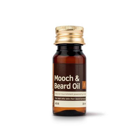 Ustraa Mooch & Beard Oil 4X4 For Men 35Ml Ustraa