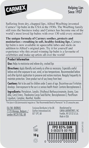 Carmex Moisturising Strawberry Lip Balm with SPF 15, 10gm (Squeezy Tube) CARMEX