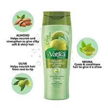 Vatika Olive & Henna Shampoo Nourish protect - 400 ml Vatika