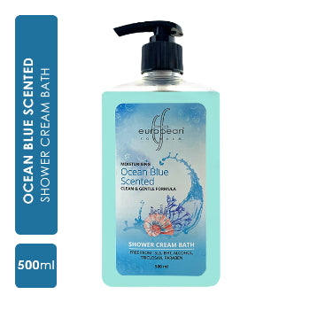 European Formula Moisturising Ocean Blue Scented Shower Cream Bath 500 ml European Formula