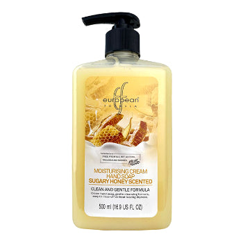 European Formula Sugary Honey Scented Moisturising Cream Hand Soap 500 ml European Formula