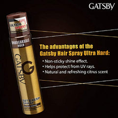 Gatsby Set & Keep Hair Spray - Ultra Hard 250ml Gatsby