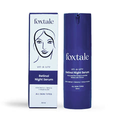 FOXTALE Retinol Anti Ageing Night Serum Fights signs of ageing 2X faster than any other retinol serum 30 ML Foxtale