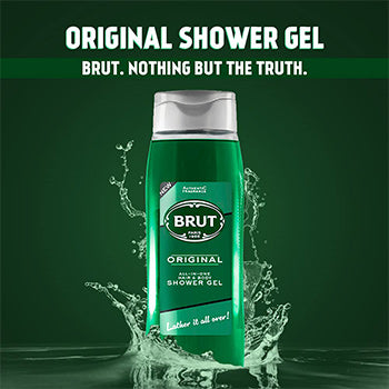 Brut Original All - In- one Hair & Body Shower Gel 500ml Brut