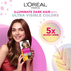 L'Oreal Paris Casting Crème Gloss Conditioning Hair Color Ultra Visible, 100g + 60ml - Caramel Brown 634 L'Oreal