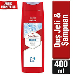 Old Spice Cooling Shower Gel + Shampoo For Men, 400 ml OLD SPICE