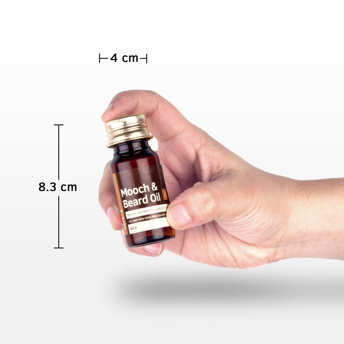 Ustraa Mooch & Beard Oil 4X4 For Men 35Ml Ustraa