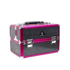 ABS  Beauty Black & Pink Professional Makeup Vanity Case Abs Beauty