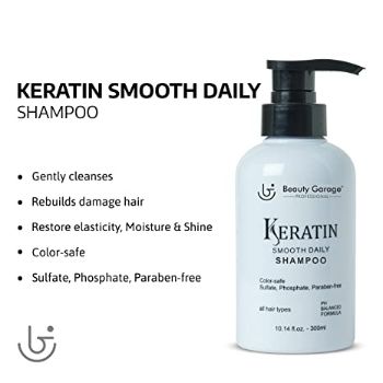 BEAUTY GARAGE Professional Keratin Smooth Daily Shampoo 300 ml Beauty Garage