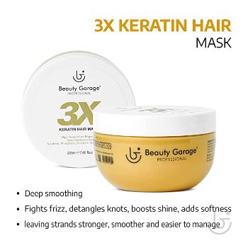 BEAUTY GARAGE Professional 3x Keratin Hair Mask 225 ml Beauty Garage