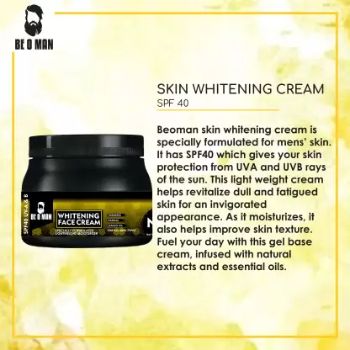 BE O MAN Whitening Face Cream Lightweight Moisturizer 500 gm Be O Man